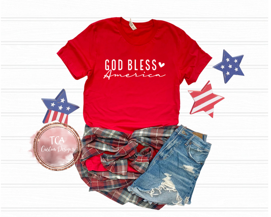 God Bless America (Red)